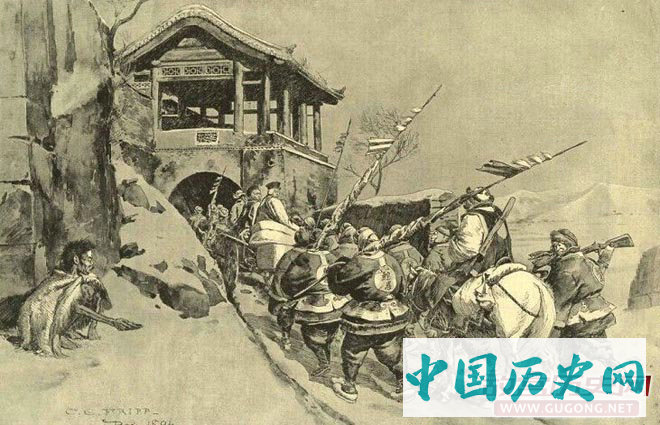 清军向烟台芝罘湾撤退