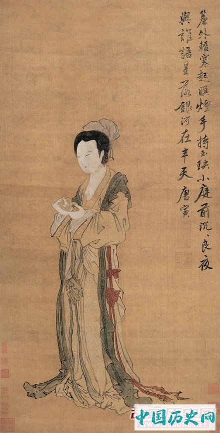 明代唐寅笔下仕女欣赏